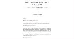 Desktop Screenshot of bombayliterarymagazine.com